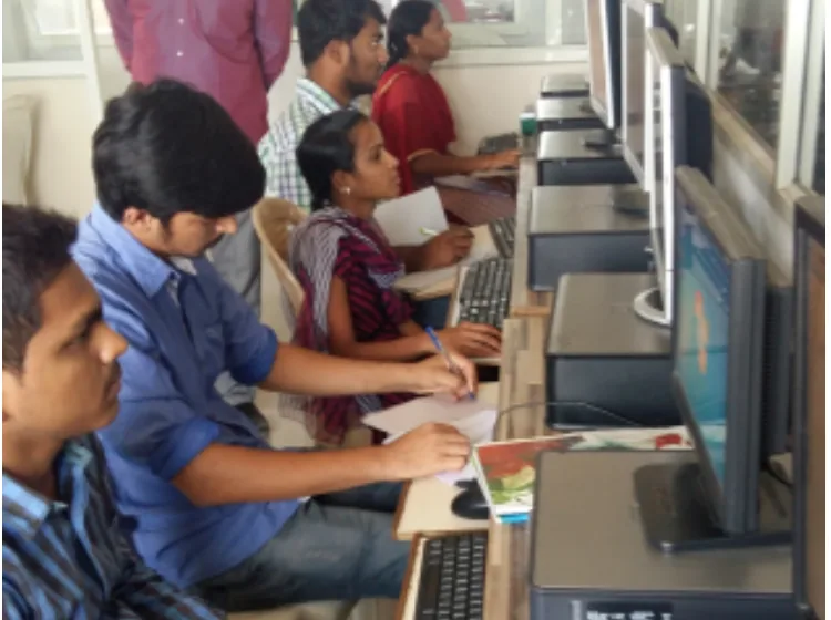 A classroom at SV Infotech in Dilsukhnagar