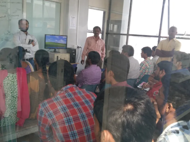 Classroom training session at SV Infotech